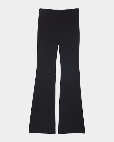 【theory】Sleek Saxony Pull On Wide Pant Theory Official Site | Silk Pull-On Pant