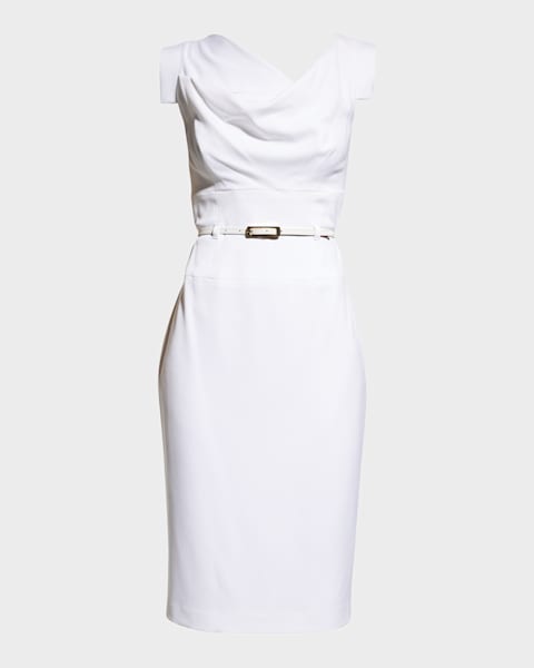 black white wrap dress Peggy Wrap Dress in Black Polka Dot main image 1