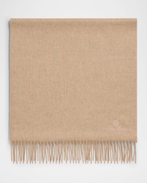 VIP【関税送料無料】希少 Max Mara Cashmere Dalia Scarf Max Mara Dalia Fringe Monogram Cashmere Scarf | Neiman Marcus