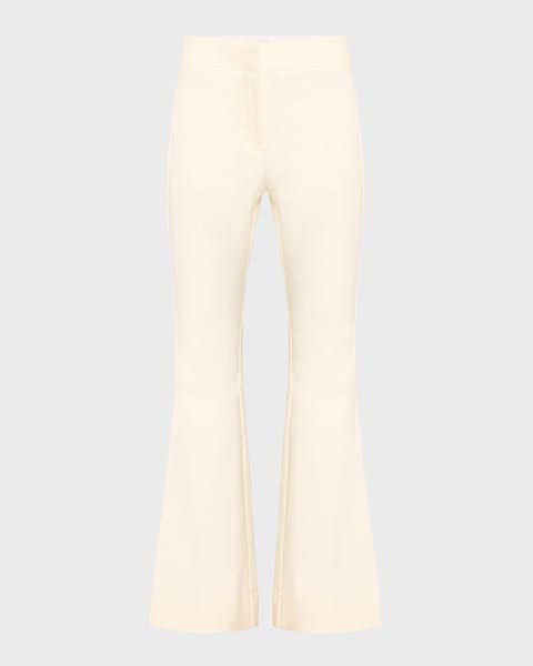 パンツ LOEWE PRINTED CREPE PANT Loewe Leaf-Print Draped Wide-Leg Trousers | Neiman Marcus