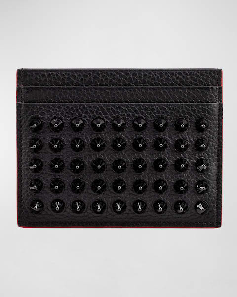 [フェネック]25SS★REVER CARD HOLDER - BLACK Ferragamo Men's Revival Gancini Leather Card Case with Flip