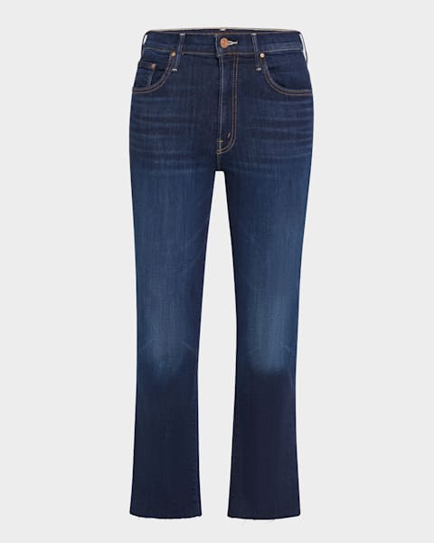 MOTHER The Insider Crop Step Fray Jeans | Neiman Marcus