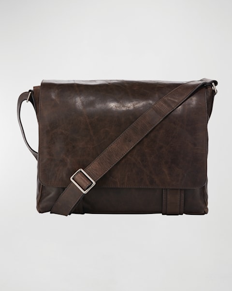 ショルダーバッグ Bally Beckett Messenger Bag In Craquele Leather Bally Men's Beckett Canvas Crossbody Bag | Neiman Marcus