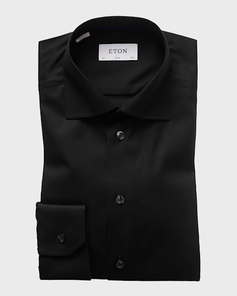 eton men's contemporary fit twill dress shirt reviews Slim-Fit premium materials Eton Contemporary Fit Twill Dress