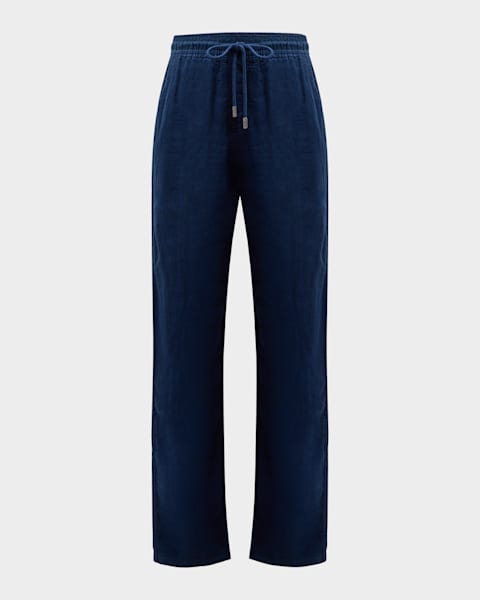 Loro Piana Men's Cellina Mouline Relaxed-Fit Drawstring