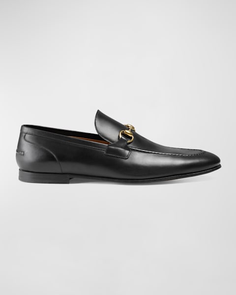 Men's Gucci Jordaan crocodile loafer in black | GUCCI® US