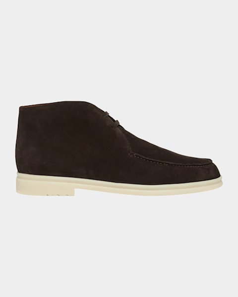 Loro Piana Men's Ultimate Walk Suede Chelsea Boots | Neiman Marcus