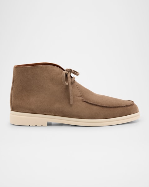 Men's Sylke Suede Bit Lug-Sole Chukka Boots
