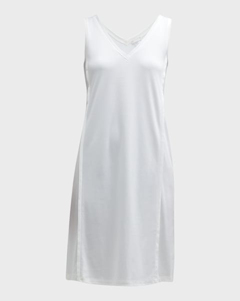 (取寄) ハンロ レディース ピュア エッセンス ロング スリーブ Hanro women Pure Essence Long Sleeve Blue Glow Hanro Pure Essence Long-Sleeve Nightgown | Neiman Marcus