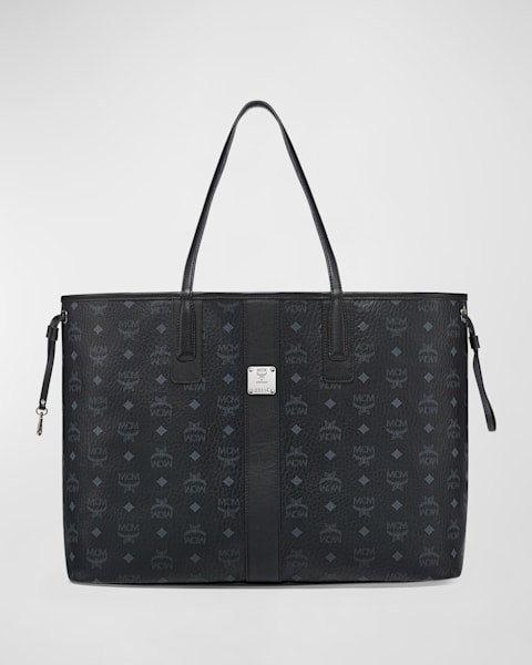 Toni Medium Visetos Shopper Tote Bag