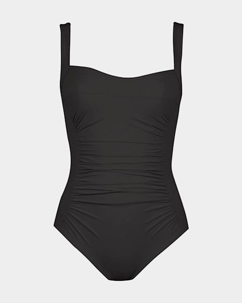 Dolce&Gabbana Majolica-Print Underwire One-Piece Swimsuit