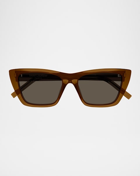 Saint Laurent YSL Acetate Cat-Eye Sunglasses | Neiman Marcus