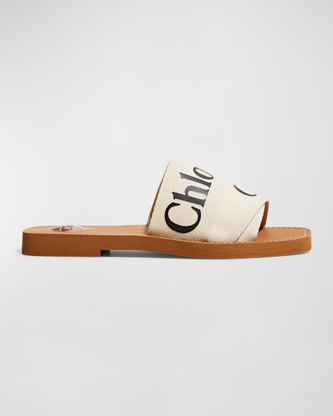 Feel FF Satin Slide Sandals