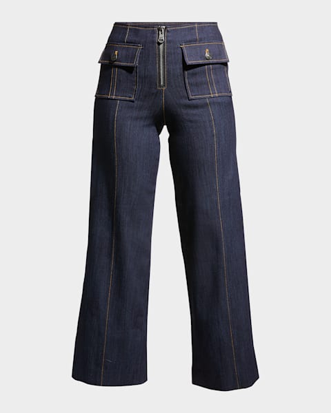 Balenciaga Girly Allover Cropped Pants | Neiman Marcus