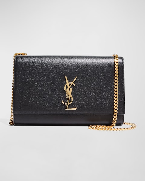 ショルダーバッグ・ポシェット Saint Laurent Black Leather Medium Kate Crossbody Bag Authentic YSL Saint Laurent Medium Kate Crossbody Bag Black