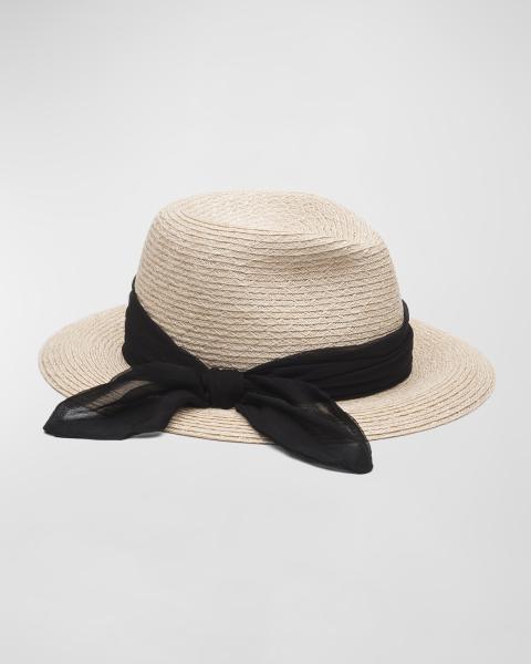 Michael Kors Karlie Straw Fedora | Neiman Marcus display picture 3
