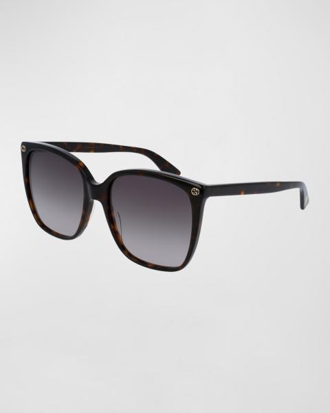 Gucci Monochromatic Rectangle Sunglasses w/ Interlocking G  display picture 1