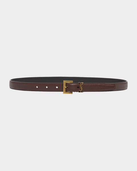 Ralph Lauren Collection Tooled-Buckle Pebbled Calfskin  display picture 1