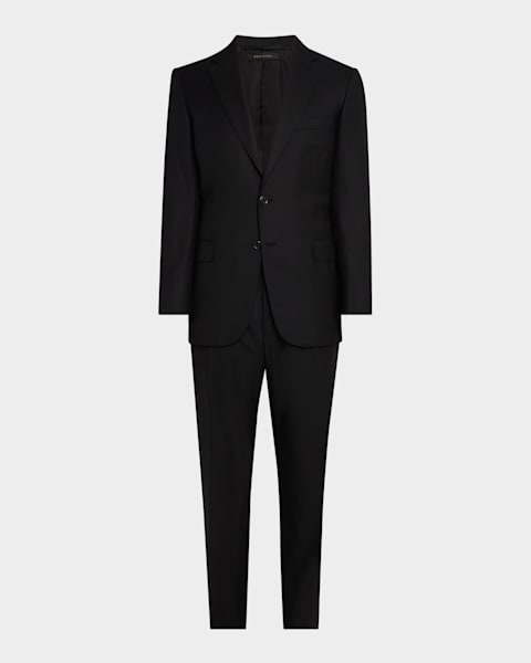 Giorgio Armani Men's Micro-Houndstooth 210G Suit | Neiman Marcus