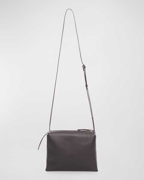 THE ROW Nu Twin Mini Crossbody in Suede | Neiman Marcus THE ROW Nu Twin Mini Crossbody in Suede | Neiman Marcus