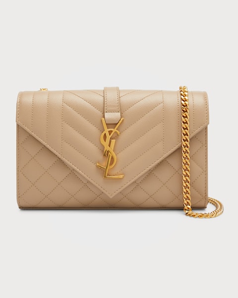 Lou Medium YSL Camera Bag with Pocket in Quilted Leather