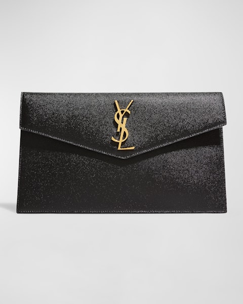 Saint Laurent YSL Monogram Small Ziptop Bill Pouch in