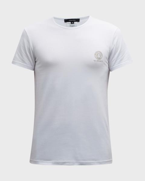 Versace Men's Medusa Embroidered T-Shirt | Neiman Marcus