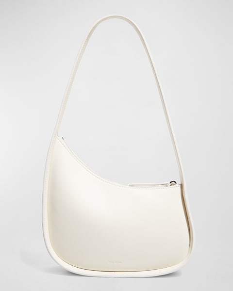 Valentino Garavani VLOGO Small Moon Textured Leather Hobo