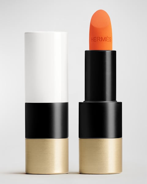 Hermes Rouge Hermes Matte Lipstick, 41 Rose Pop | Neiman Marcus