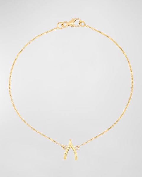 24k Gold Electroplate Chain Ankle Bracelet