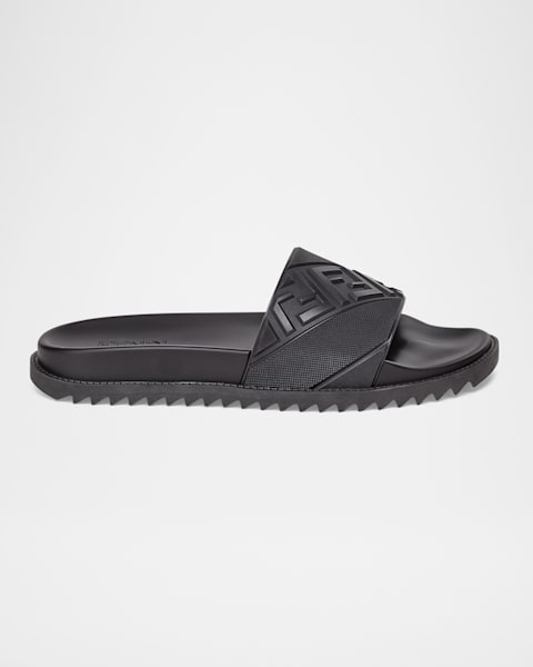 Givenchy Men's Logo Slide Sandals | Neiman Marcus