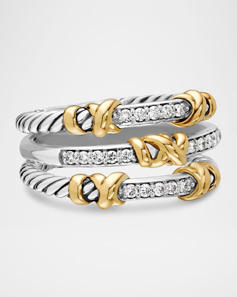 Hoorsenbuhs 18K Yellow Gold Dame Phantom Ring with Flooded Hoorsenbuhs 18K Yellow Gold Dame Phantom Ring with Flooded