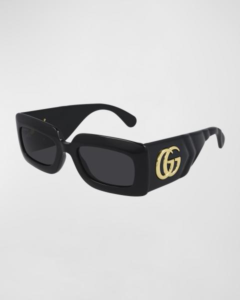 Gucci Hollywood Forever Rectangle Sunglasses Crystal Embellished Acetate and Met Gucci hollywood forever - Gem main image 2