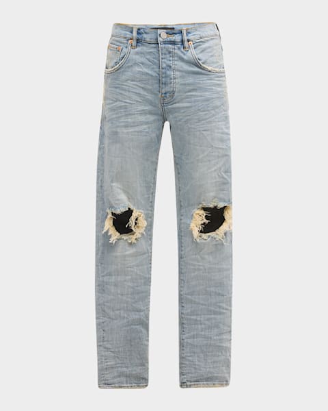 超安い品質 PURPLE Men's P018 Vintage Dirty Relaxed Jeans | Neiman Marcus テーブル用品