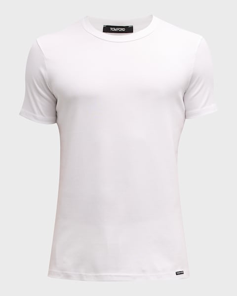 Tシャツ・カットソー Tom Ford Lyocell Cotton Ss Crew Neck TOM FORD Men's Lyocell-Cotton Crewneck T-Shirt | Neiman Marcus