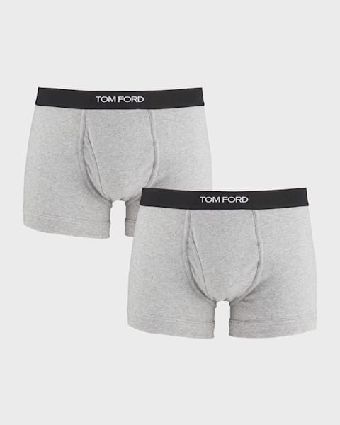 Men's 2-Pack Solid Jersey Boxer Briefs