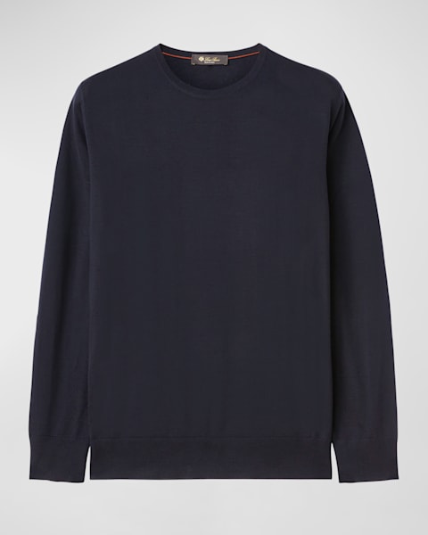 Mens Luxuriously Soft Cashmere Crewneck Sweater Burgundy main image 0