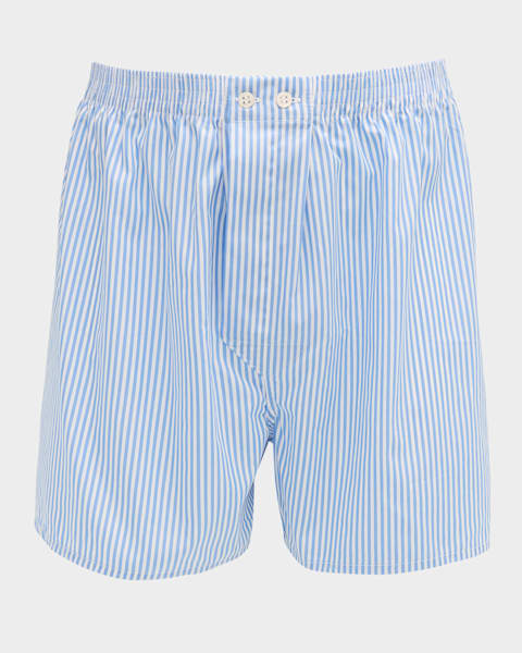 Men's Cotton Poplin Stretch Boxer Shorts