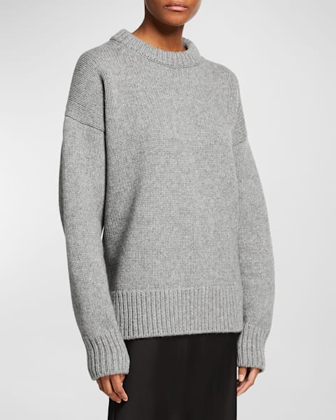THE ROW Kensington High-Neck Cashmere Sweater | Neiman Marcus