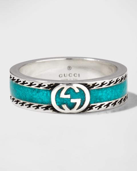 Gucci Interlocking G 6mm Ring | Neiman Marcus
