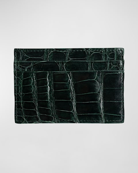 Bottega Veneta Men's Intrecciato Leather Card Case | Neiman Marcus