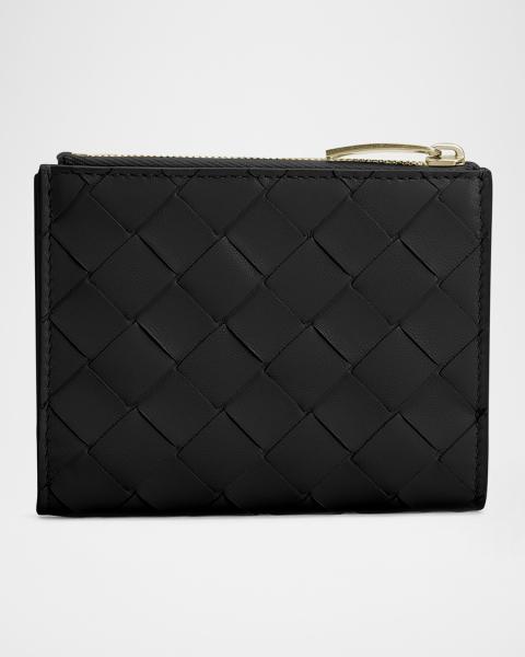 Prada Men's Vitello Daino Triangolo Leather Bifold Wallet | Neiman