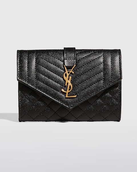 THE ROW Sofia Continental Wallet in Shiny Kid Leather