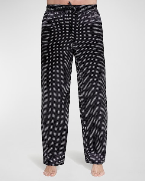【関税＆送料込み】Tom Ford Polka Dot Signature Silk Pj Pan TOM FORD Polka Dot Print Stretch Satin Pajama Pants | Neiman