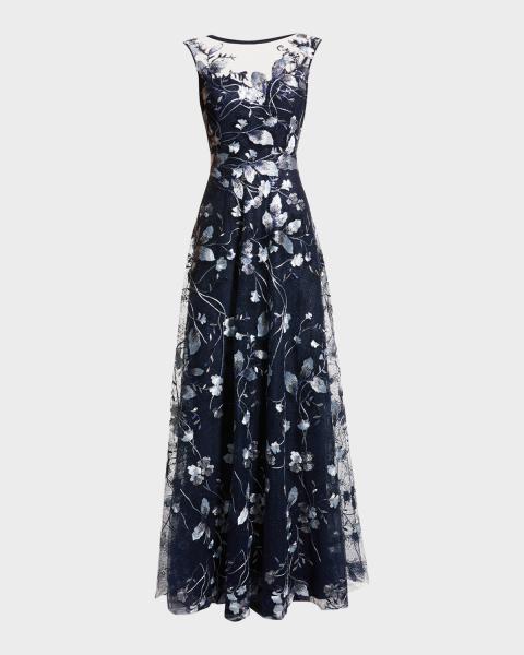 teri jon lace overlay dress Rickie Freeman For Teri Jon Lace Gown