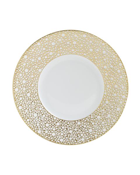 Bernardaud Ecume White Dinner Plate – 10 3/8" Porcelain, Made In France