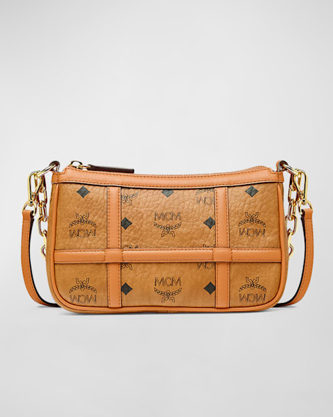 【MCM】 Big O Mini Studded Monogram Crossbody Bag MCM Big O Mini Studded Monogram Crossbody Bag | Neiman Marcus