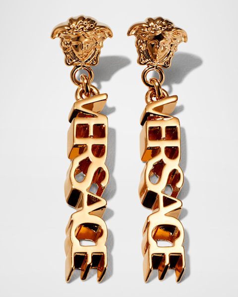 【関税込み】Earrings - Versace - l - Gold La Medusa Hoop Earrings Gold | VERSACE US
