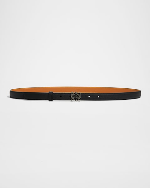 Anagram Reversible Leather Belt