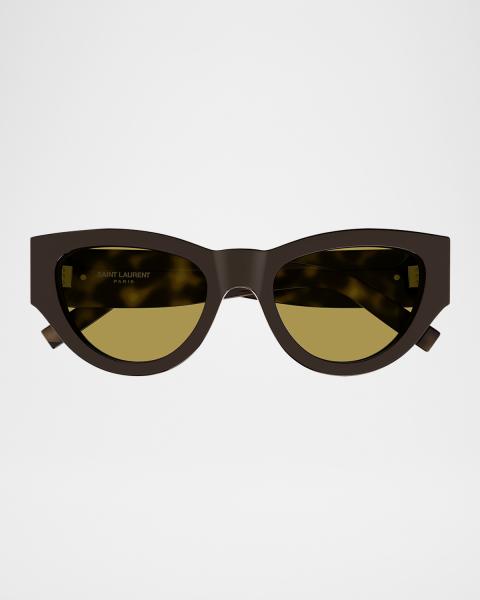 Barton Perreira Coquette Gradient Brown Acetate Cat-Eye  display picture 2